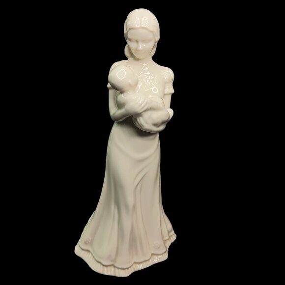 1994 Lenox China Jewels Collection Mother and Baby "Quiet Time" Figurine 9" EUC - Picture 1 of 12